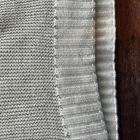 LOFT XL cropped boxy open weave mint sweater. EUC - Picture 5 of 11